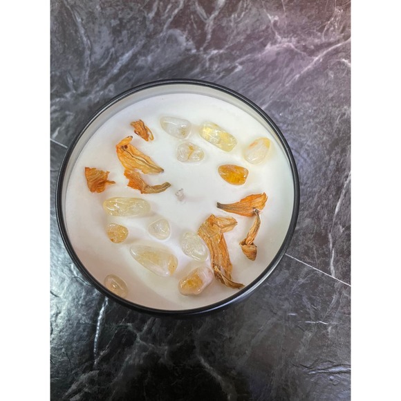 Blood Orange 8 oz Soy Prosperity Candle - Picture 1 of 4